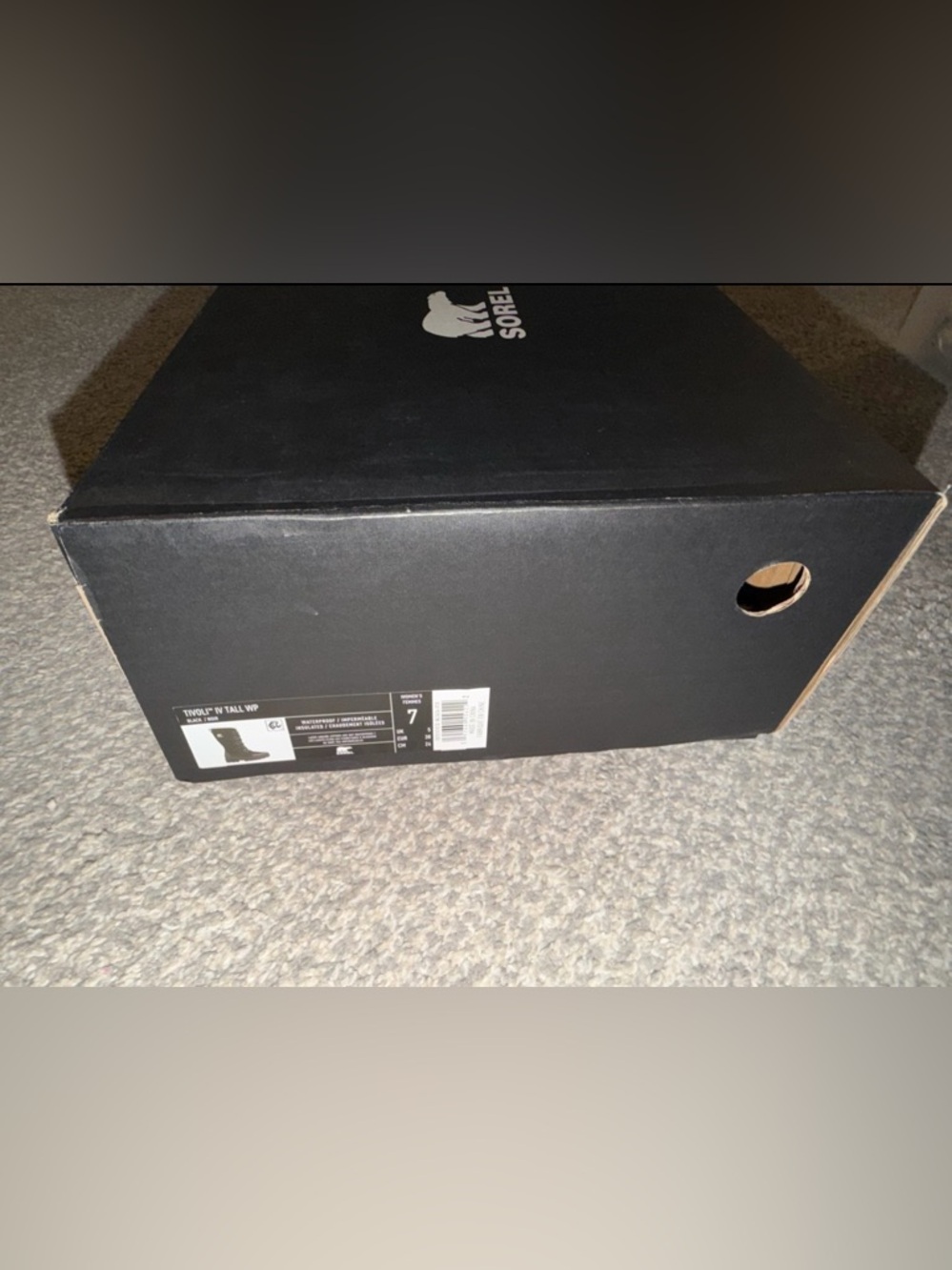 SOREL Tivoli IV Black Leather Waterproof Tall Boots - Picture 10 of 13